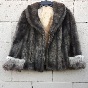 Vintage Faux Fur Cape